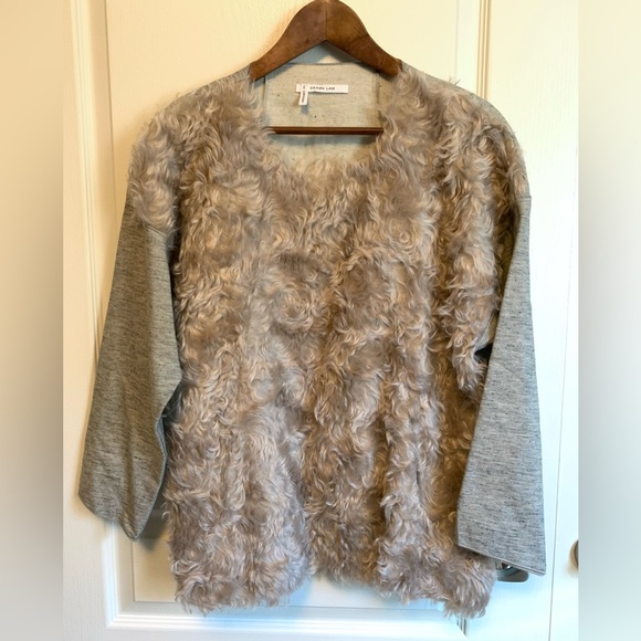Derek Lam / 10 Crosby - faux mohair sweater with kangaroo pocket - Picture 2 of 9